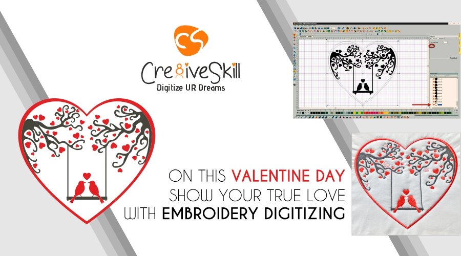 On This Valentine Day Show Your True Love with Embroidery Digitizing
