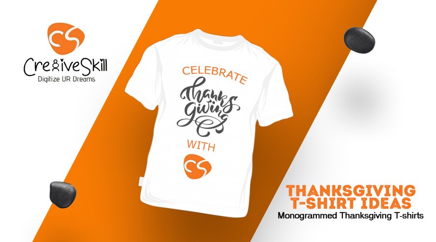 Custom Embroidery Digitizing Service - Thanksgiving Designs Ideas for T Shirts