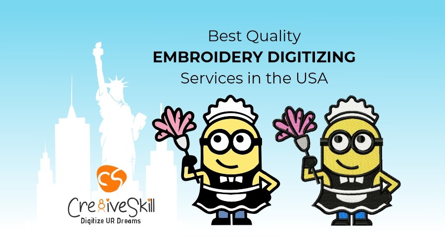 Get Best Quality Embroidery Digitizing Services In The USA - Cre8iveSkill