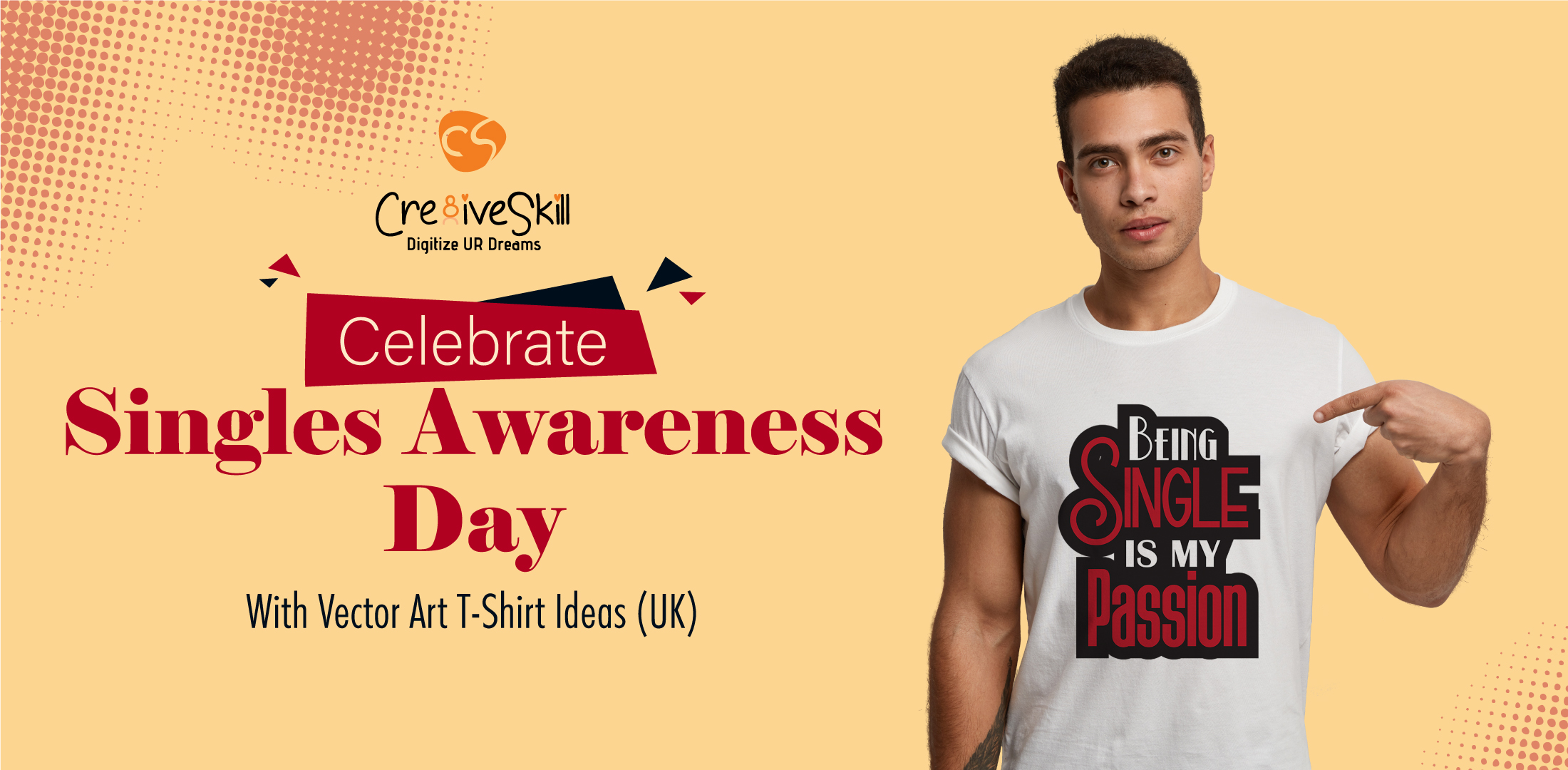 How To Celebrate Singles Awareness Day With Vector Art T-Shirt Ideas (UK) - Cre8iveSkill
