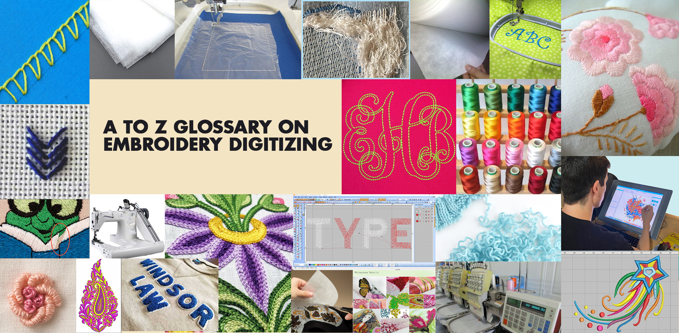A to Z Glossary on Embroidery Digitizing - Cre8iveSkill