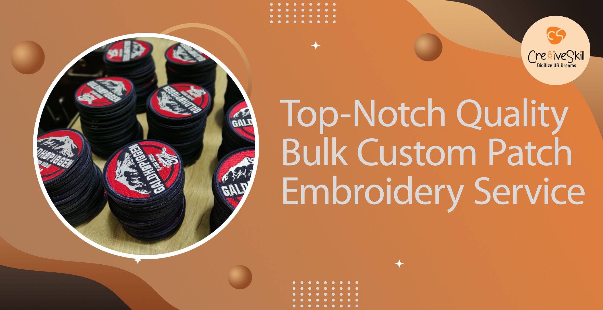 Top-Notch Quality Bulk Custom Patch Embroidery Service
