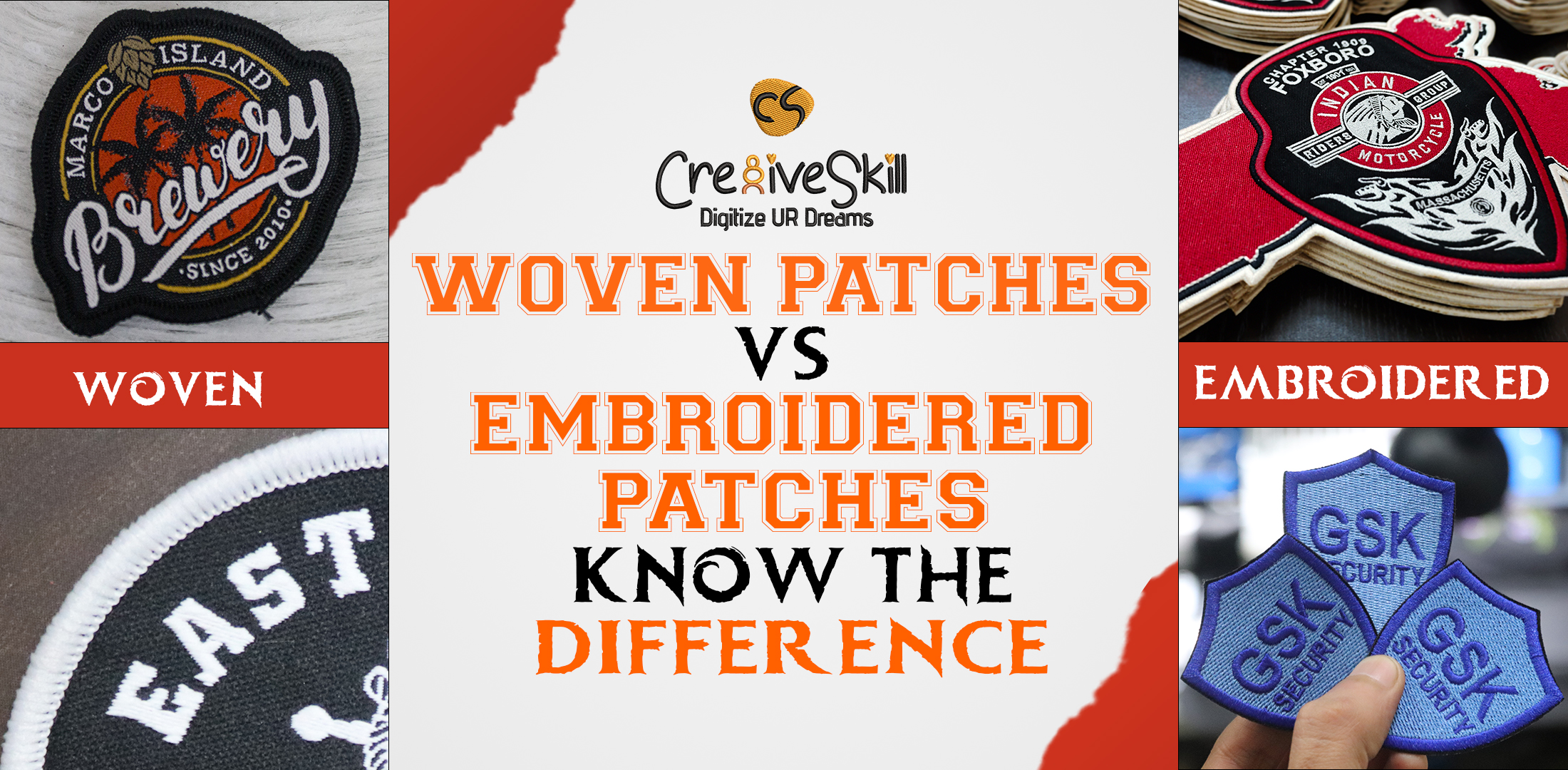 Woven Patches vs Embroidered Patches: Know The Differences