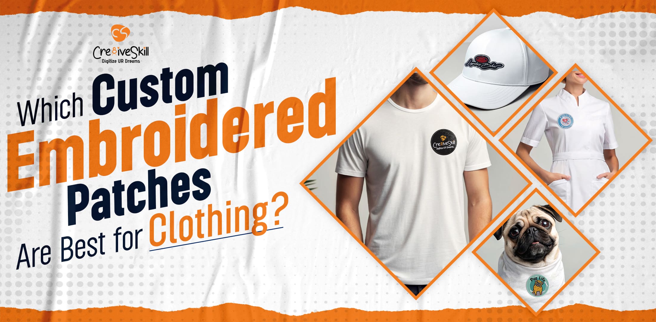 Best Custom Embroidered Patches for Stylish Clothing | Cre8iveSkill