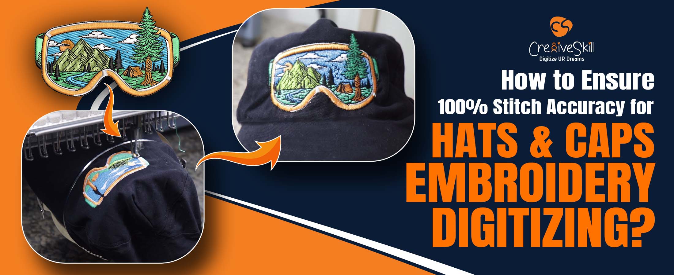 Stitch Accuracy for Hats & Caps Embroidery Digitizing - Cre8iveskill