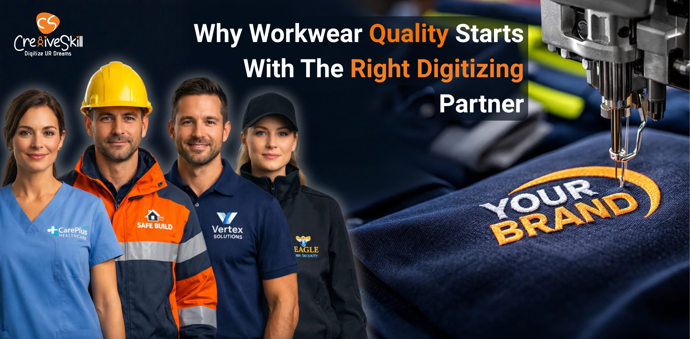 Cre8iveSkill Guide to Workwear Embroidery Digitizing