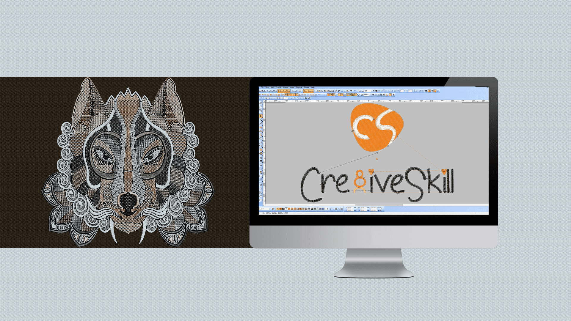 Embroidery digitizing software