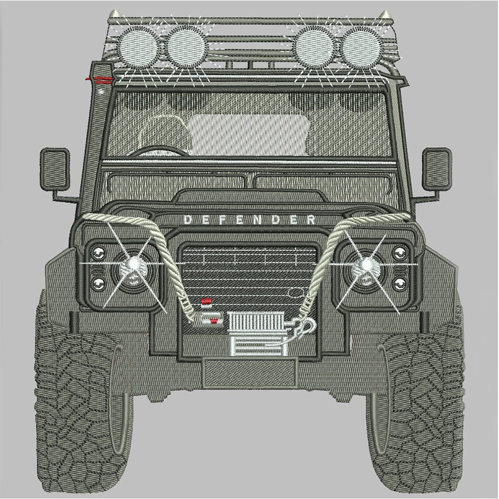 Jeep Embroidery Design
