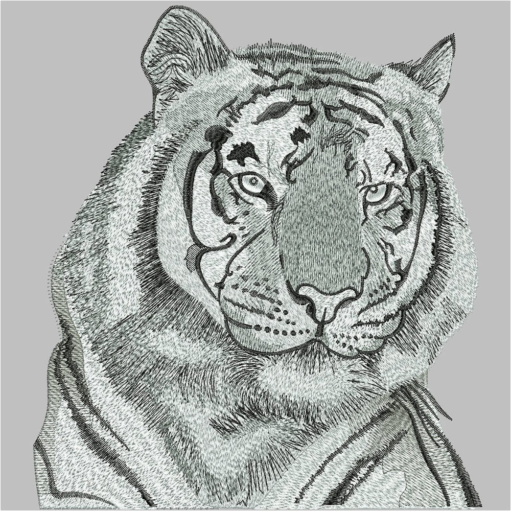 Tiger Embroidery