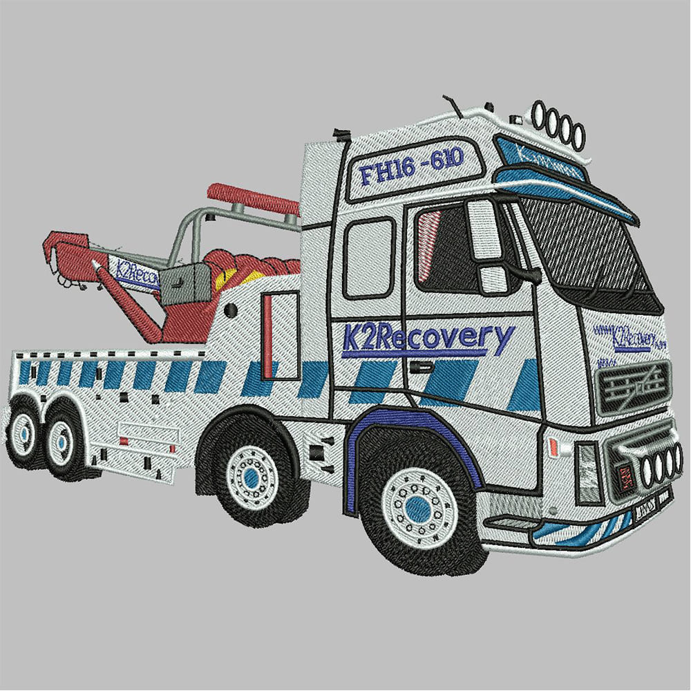 Truck Embroidery Design - Cre8iveSkill