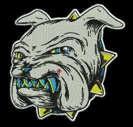 Embroidery Digitizing of a Bulldog's face