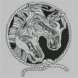 Horse Embroidery Design