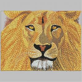 Lion Embroidery Design