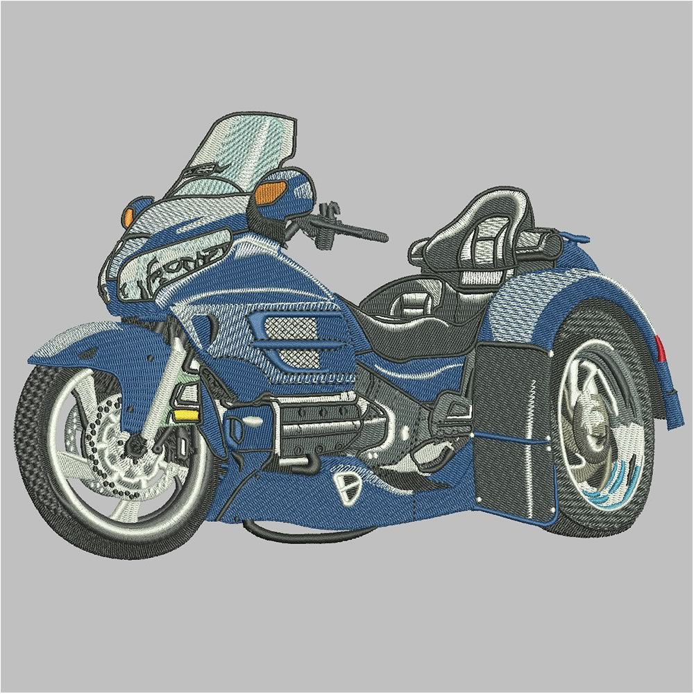 After Sport Bike Embroidery