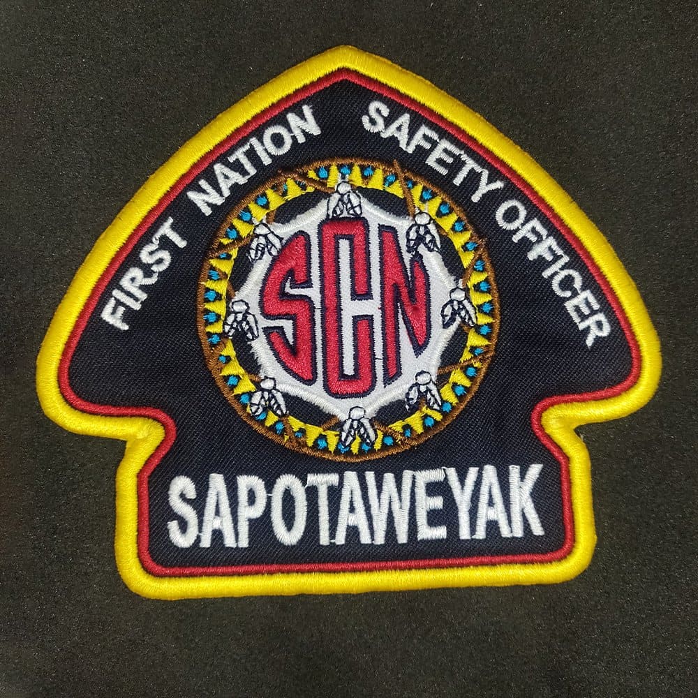 Embroidered patch after