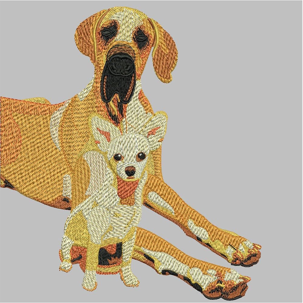 After Dog Embroidery Design