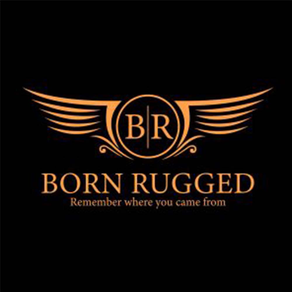 Born Rugged Raster Logo Design-Cre8iveskill