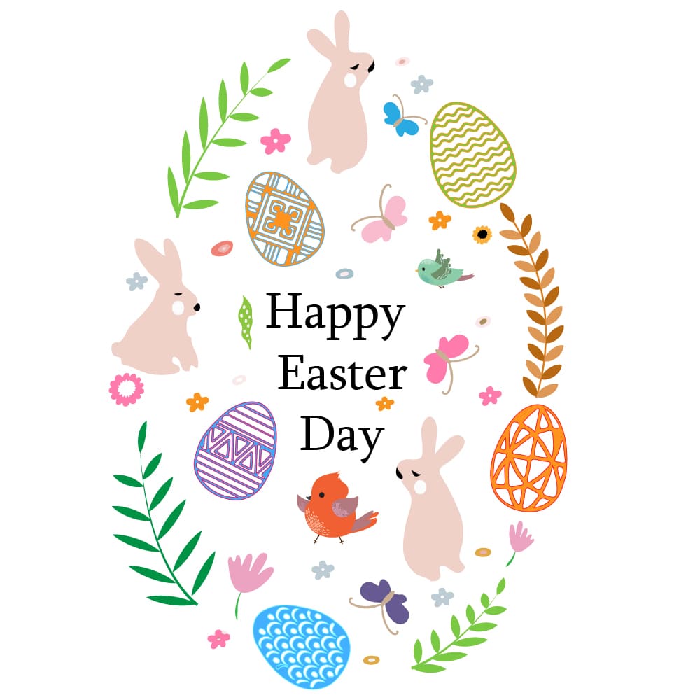 Happy Easter Day Vector Graphics Design | Cre8iveSkill