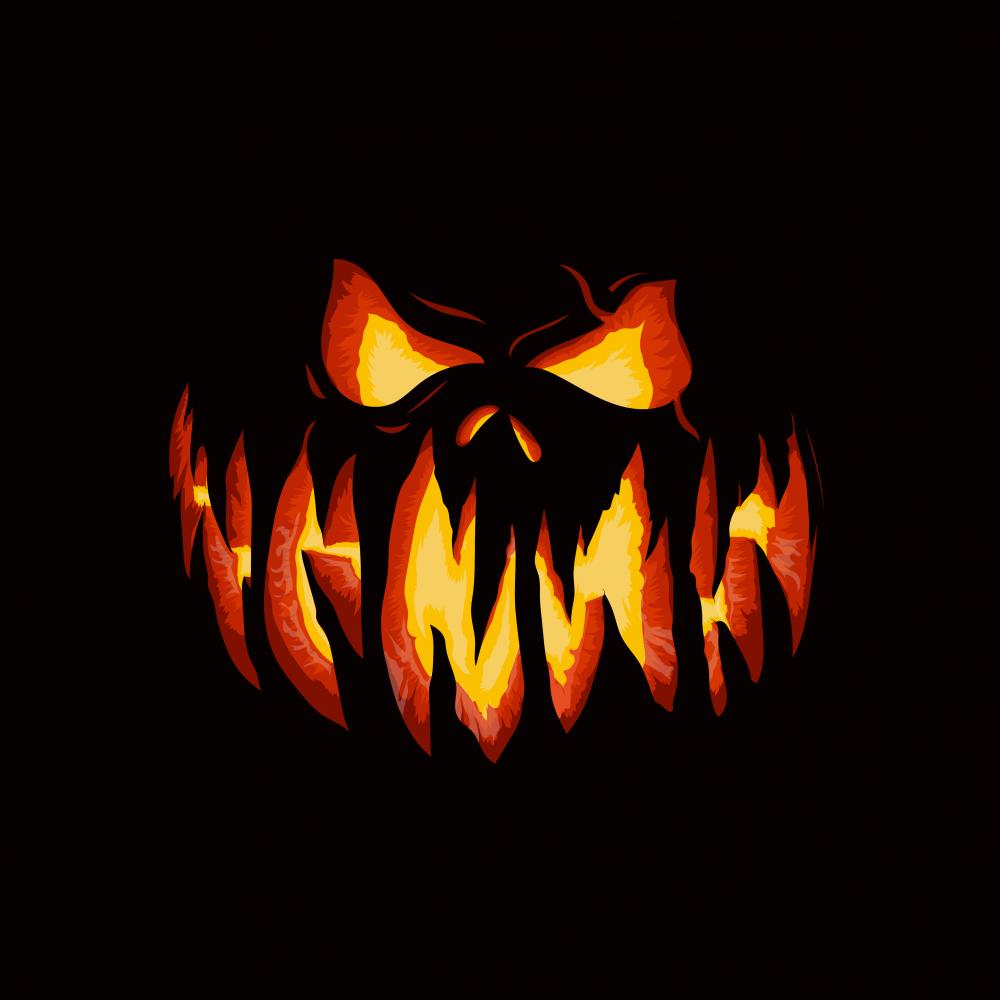 Premium Vector  Scary pumpkin halloween face