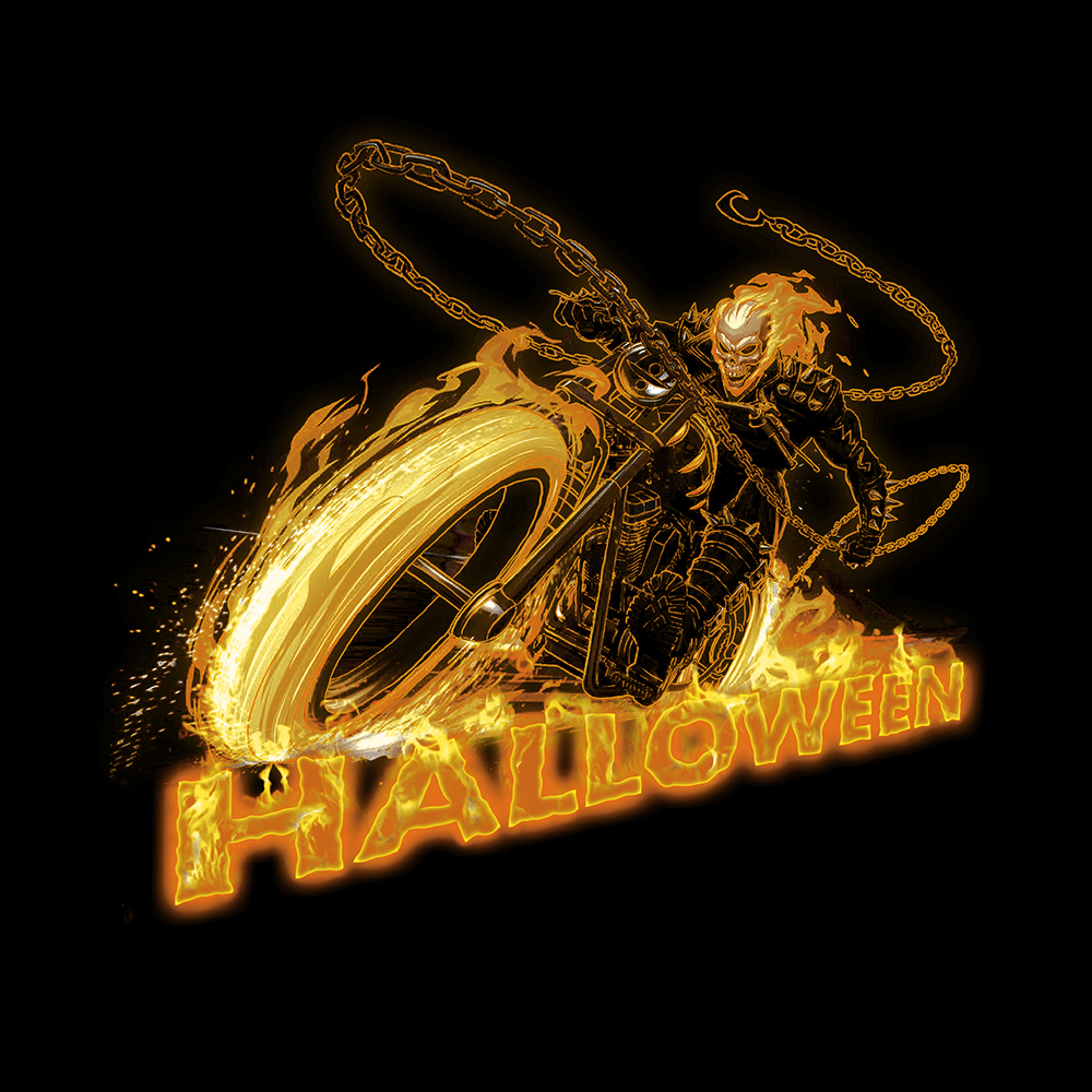 Halloween Ghost Rider Vector art & Graphics for Commercial Use