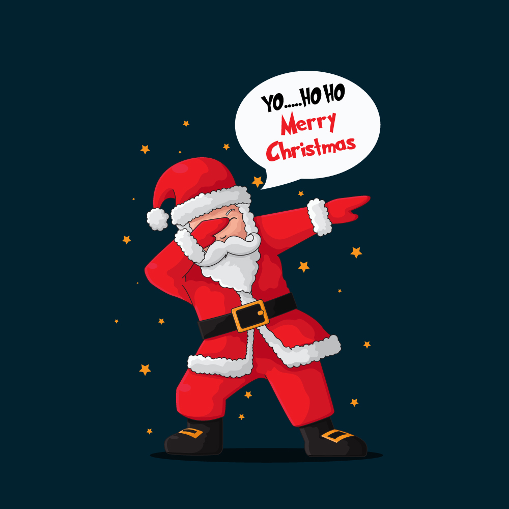 Yo Ho Ho Merry Christmas Vector Graphic Design | Cre8iveSkill