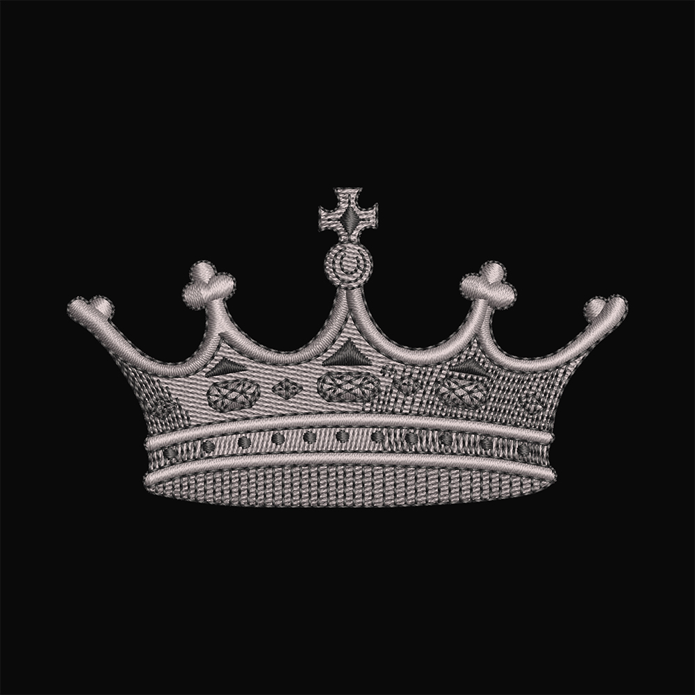 The Queen Crown Digital Embroidery Design | Cre8iveSkill