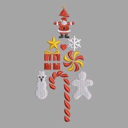 Santa Accessories Digitized Design