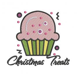 Digitized Christmas Cupcake