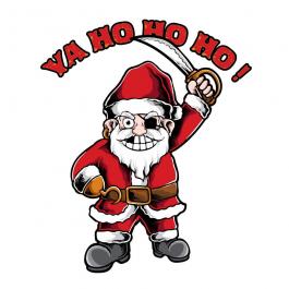 Pirate santa claus vector