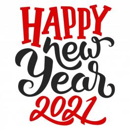 Vector art: New year 2021