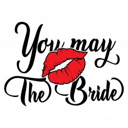 You May The Bride  Vector Art Design