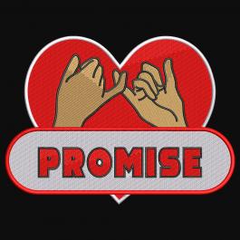 Embroidery Design : Happy Promise Day