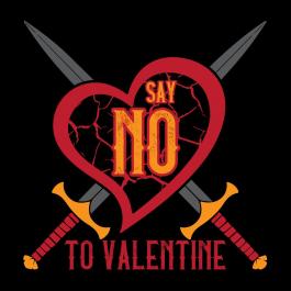 Say No To Valentine Vector Art