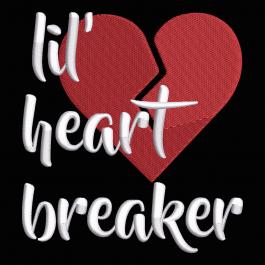 Embroidery Design: Lil Heart Breaker | Cre8iveSkill