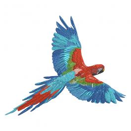 Embroidery Design: Flying Parrot