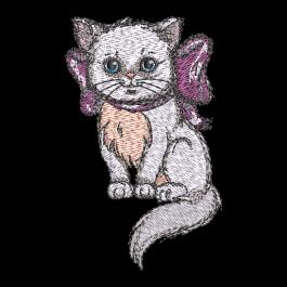 Cre8iveSkill's Embroidery design Cute Kitten Drama Cat