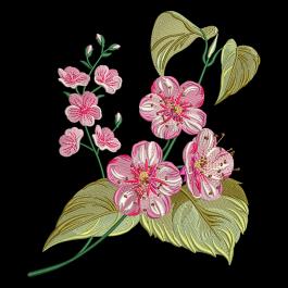 Cre8iveSkill's Embroidery Design Gaura Flower