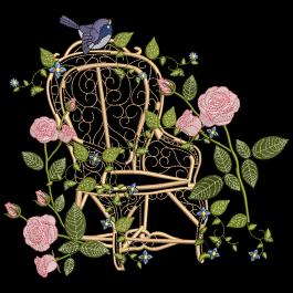 Cre8iveSkill's Embroidery Design Gerbera Flower garden