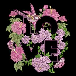Cre8iveSkill's Embroidery Design Love Flower
