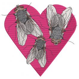Cre8iveSkill's Embroidery Design Heart Bee