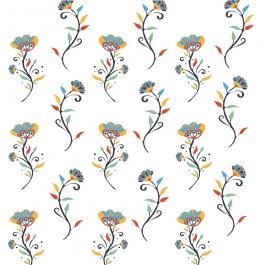 Vector Art: Seamless Flower Pattern