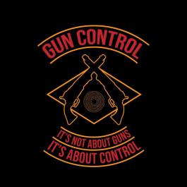 Gun Control Vector Art Design