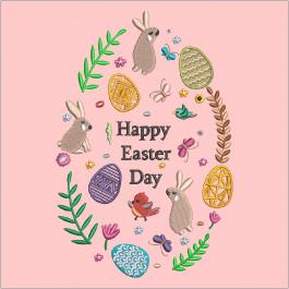 Cre8iveSkill's Embroidery Design Happy Easter