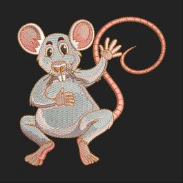 Mouse Embroidery Design