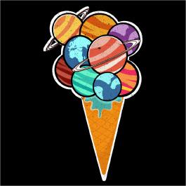 Ice cream Scoop Vector Art Design