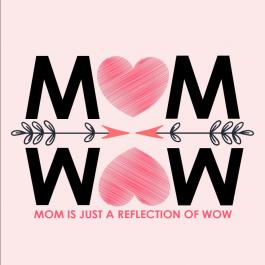 Mom Is Wow Vector Art Design