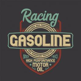 Racing Gasoline Vector Graphic Design