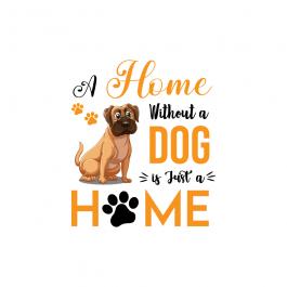 Home Without A Dog Vector Graphic Design - Cre8iveSkill