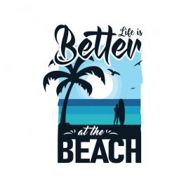 Beach Life Vector Graphic Design - Cre8iveSkill