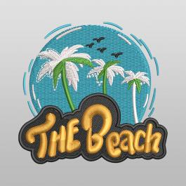 The Beach Machine Embroidery Design - Cre8iveSkill
